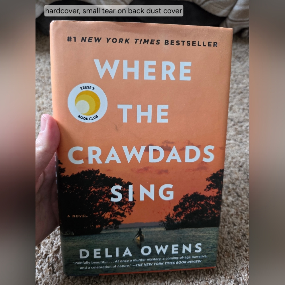 Where the Crawdads Sing by Delia Owens - hardcover book